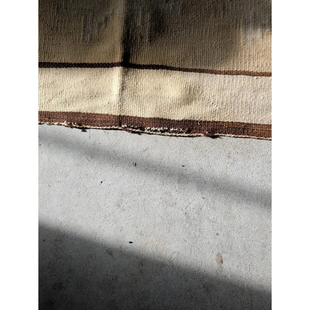 Navajo Rug, Banded Double Saddle Blanket. 62
